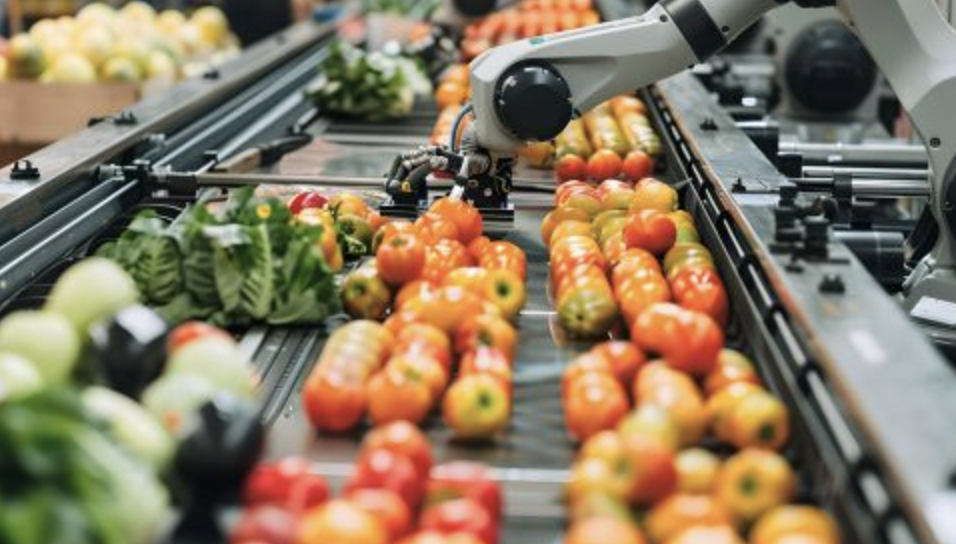Procesamiento automatizado de vegetales en la industria alimentaria